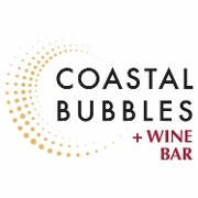 This is the restaurant logo for Coastal Bubbles & Wine Bar