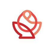 This is the restaurant logo for Rosebud Coffee - Pasadena