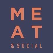 This is the restaurant logo for Meat & Social