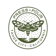This is the restaurant logo for Press + Pour