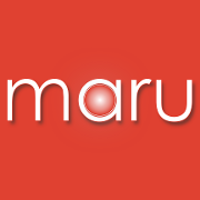 This is the restaurant logo for Maru Sushi + Bar