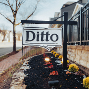 This is the restaurant logo for Ditto~Uptown's Neighborhood Pub