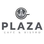 This is the restaurant logo for Plaza Café & Bistro