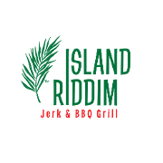 This is the restaurant logo for Island Riddim Jerk & BBQ Grill | Round Rock