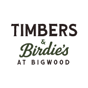 This is the restaurant logo for Timbers Restaurant / Birdie's Snack Shack