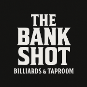 This is the restaurant logo for The Bank Shot