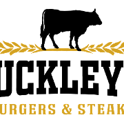 This is the restaurant logo for Buckley&rsquo;s Burgers & Steaks