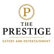 This is the restaurant logo for The Prestige Eatery & Entertainment