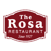 This is the restaurant logo for The Rosa Restaurant