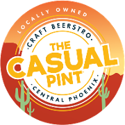 This is the restaurant logo for The Casual Pint of Central Phoenix