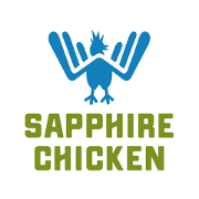 This is the restaurant logo for Sapphire Chicken