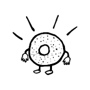 This is the restaurant logo for Hank's Bagels