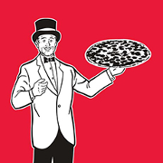 This is the restaurant logo for Mister Pizza