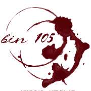 This is the restaurant logo for Bin 105 Wine Bar & Merchant