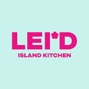 This is the restaurant logo for Lei'd Island Kitchen