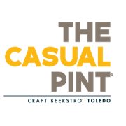 This is the restaurant logo for The Casual Pint of Toledo
