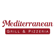 This is the restaurant logo for Mediterranean Grill & Pizzeria