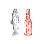 This is the restaurant logo for The Speckled Trout Restaurant & Bottle Shop
