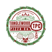 This is the restaurant logo for Tanglewood Pizza Company