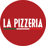 This is the restaurant logo for La Pizzeria