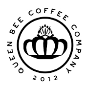 This is the restaurant logo for Queen Bee Coffee Co. - McDonough