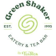 This is the restaurant logo for GREEN SHAKER