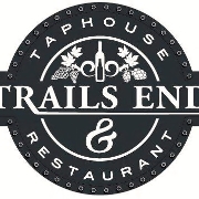 This is the restaurant logo for Trails End Taphouse & Restaurant