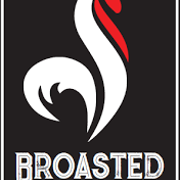 This is the restaurant logo for Broasted Brothers Chicken