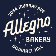 This is the restaurant logo for Allegro - Vegan Bakery & Sandwich Shop