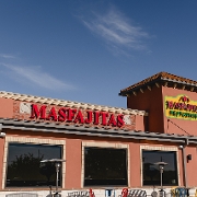 This is the restaurant logo for MasFajitas