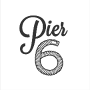 This is the restaurant logo for Pier 6