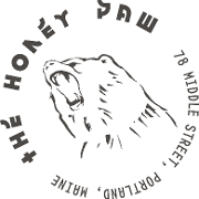 This is the restaurant logo for The Honey Paw