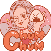This is the restaurant logo for Chum Chum Onigiri