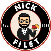 This is the restaurant logo for Nick Filet