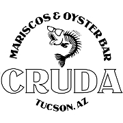 This is the restaurant logo for CRUDA Mariscos & Oyster Bar