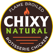 This is the restaurant logo for Chixy Natural
