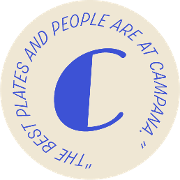 This is the restaurant logo for Campana Restaurant