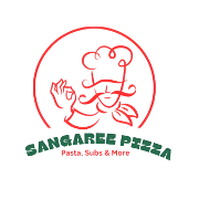 This is the restaurant logo for Sangaree Pizza 
