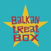 This is the restaurant logo for Balkan Treat Box