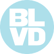 This is the restaurant logo for BLVD Kitchen & Bar