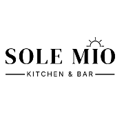 This is the restaurant logo for Sole Mio Kitchen & Bar