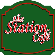 This is the restaurant logo for The Station Cafe