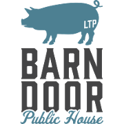 This is the restaurant logo for Barn Door Public House