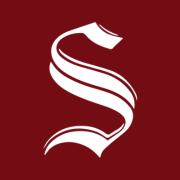 This is the restaurant logo for Philomena Santucci's Square Pizza