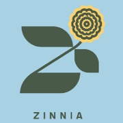 This is the restaurant logo for Zinnia