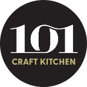 This is the restaurant logo for 101 Craft Kitchen