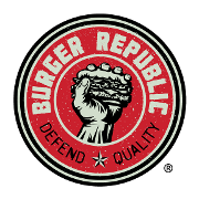 This is the restaurant logo for Burger Republic