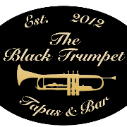This is the restaurant logo for The Black Trumpet Bistro