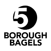 This is the restaurant logo for 5 Borough Bagels