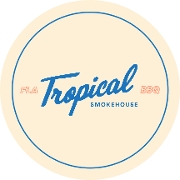 This is the restaurant logo for Tropical Smokehouse